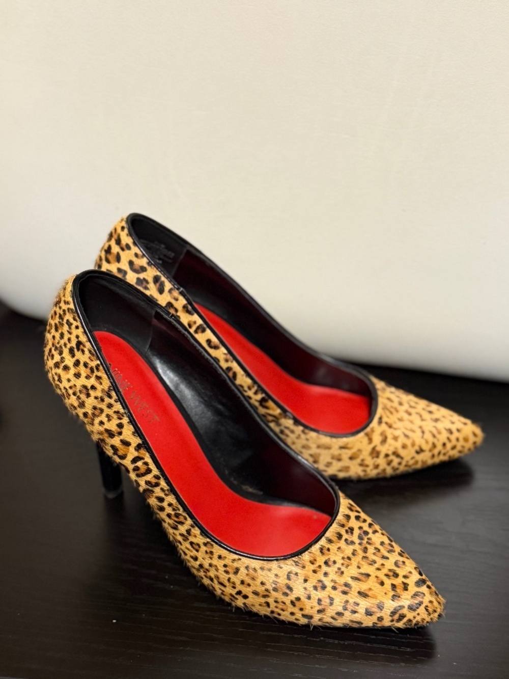 Nine West leopard print pumps 🐆